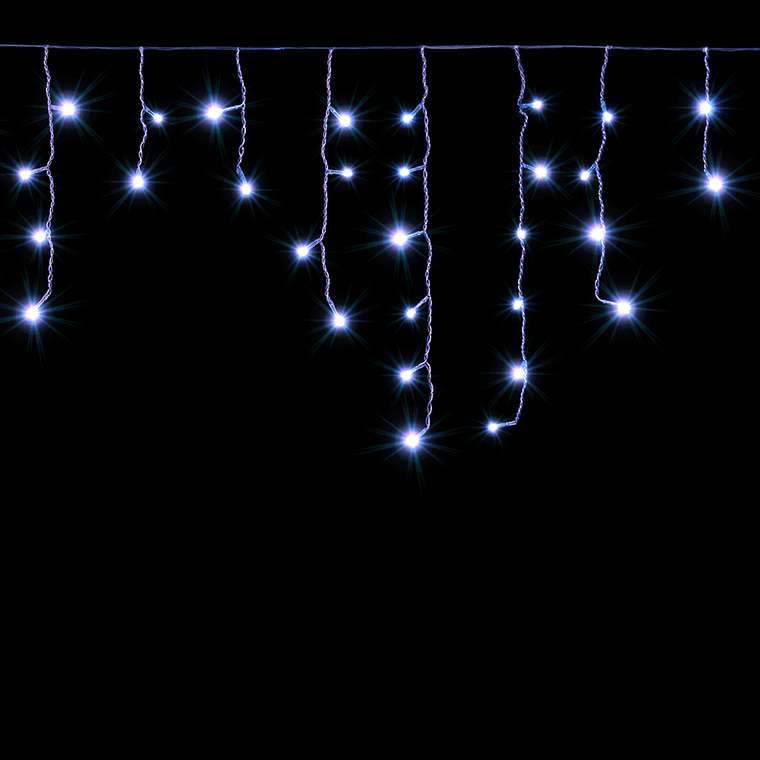 Электрогирлянда Бахрома холодного свечения 6х0,6 м.