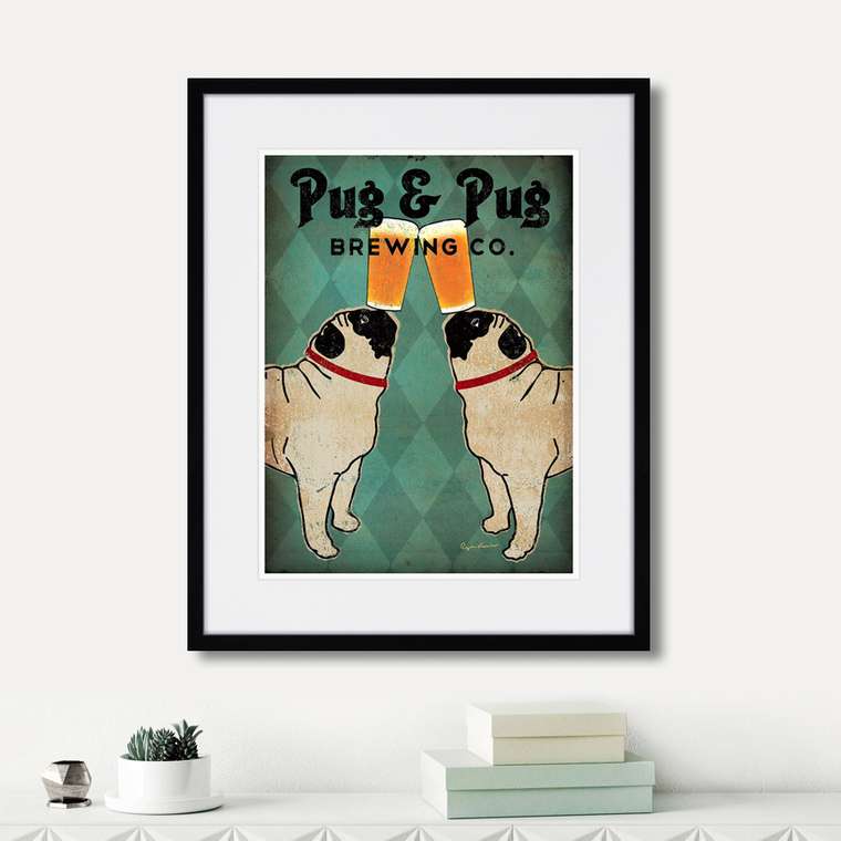 Репродукция картины Pug and Pug Brewing Co