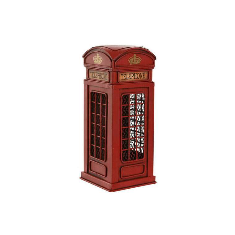 Kопилка Home ESPRIT Металл Vintage кабина 12 x 12 x 28,5 cm