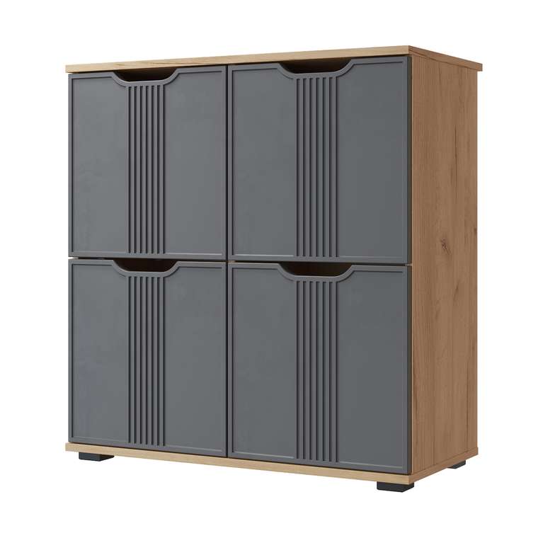 Комод Эмилия ЭЛ-45 дуб крафт золотой/графит