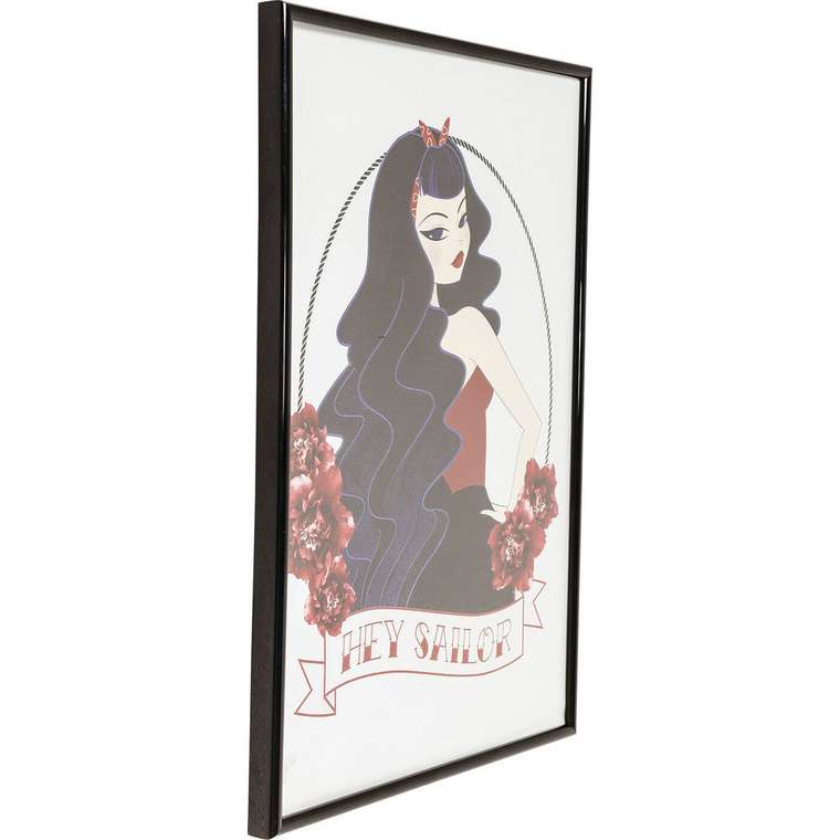 Картина Sailor 30х42 в рамке черного цвета