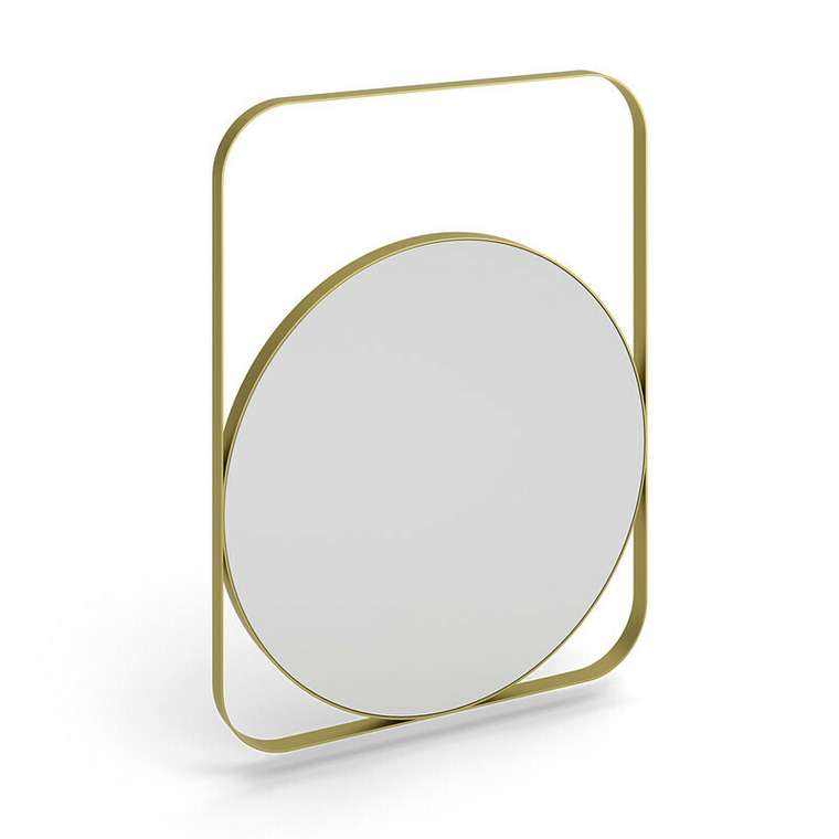 Настенное зеркало Glass в металлической раме 