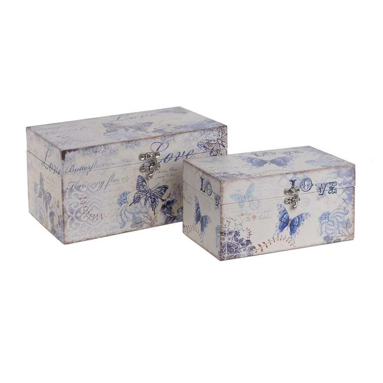 Набор из двух деревянных сундуков