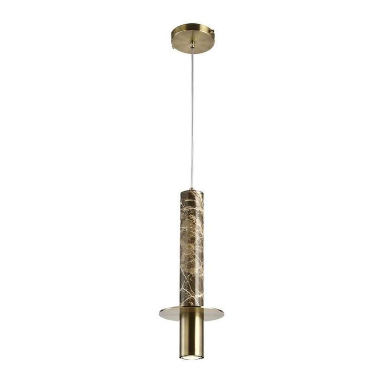 подвес Rocky коричневый металл, акрил 1*GU10LED*5W, 400LM, 3000K, included