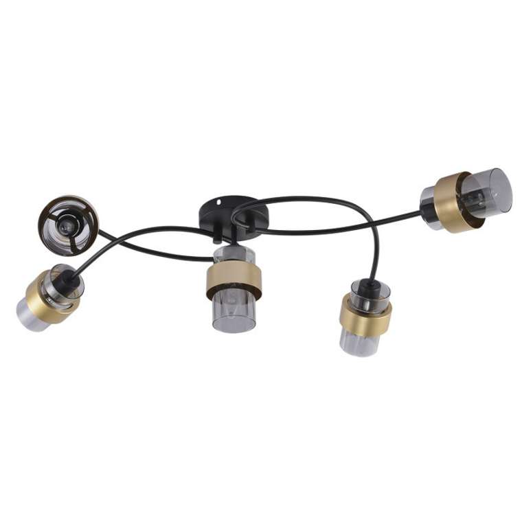 Потолочная люстра Escada Hurricane 1139/5P Black/Gold E14*40W