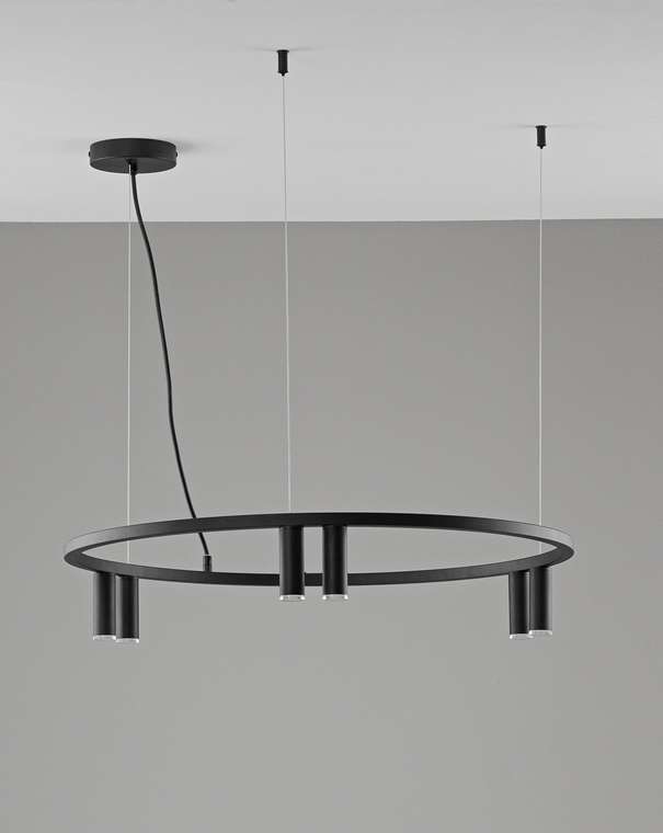 Люстра подвесная Sofina V11787-6P черного цвета