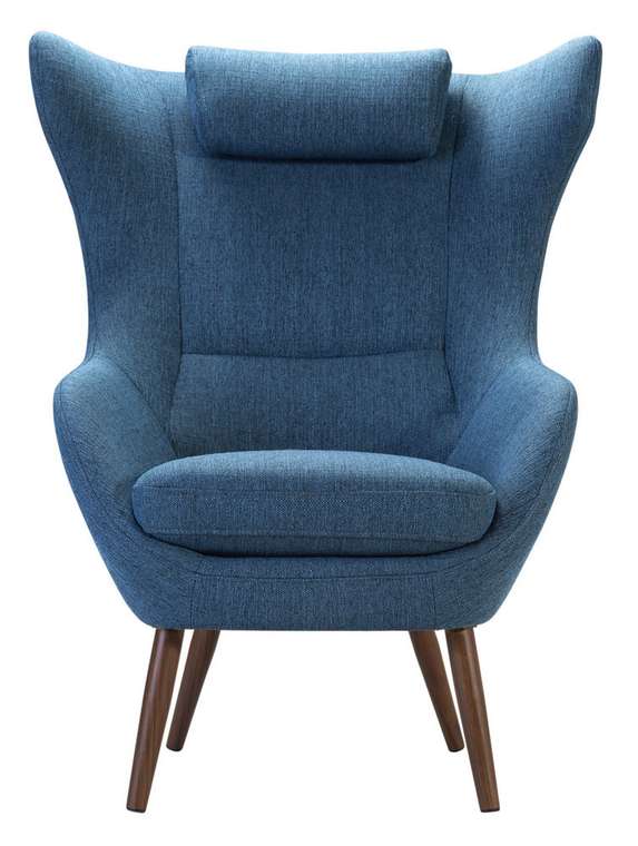 Кресло Сканди-2 Блю Арт синего цвета