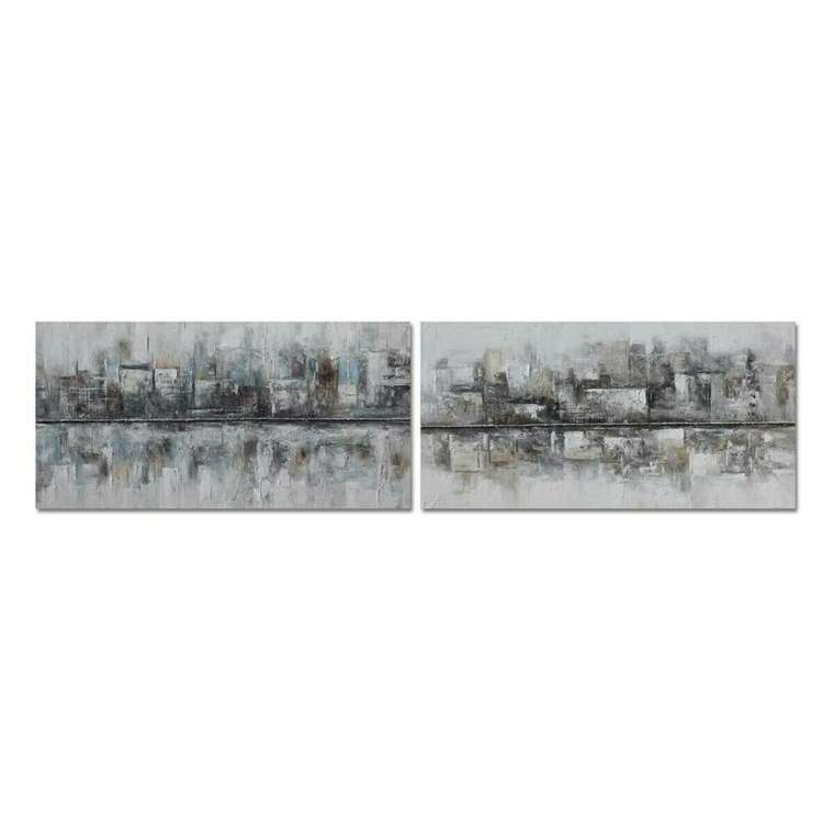 Картина 120 x 2,8 x 60 cm Абстракция Loft (2 штук)