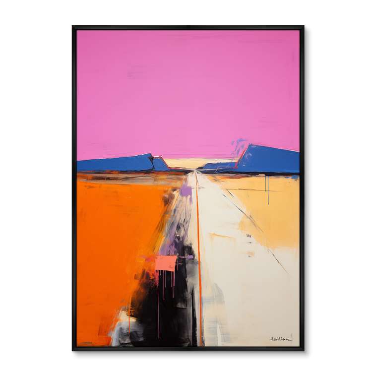Репродукция картины Landscape collection, Lines of sunset, No 1, 2024г.