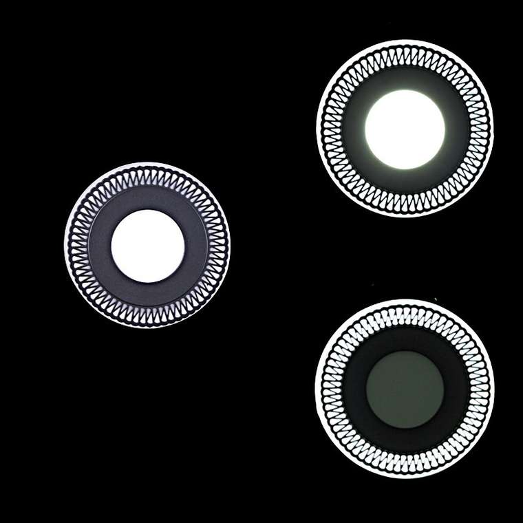 Встраиваемый светильник 63903-9.0-001RD LED3+3W BK (акрил, цвет белый)