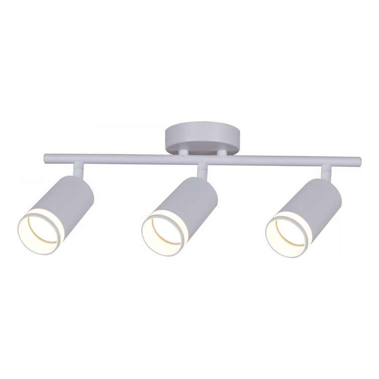 тройные споты 16001-9.5-003CT SPOT LIGHT GU10 WT (металл, цвет белый)