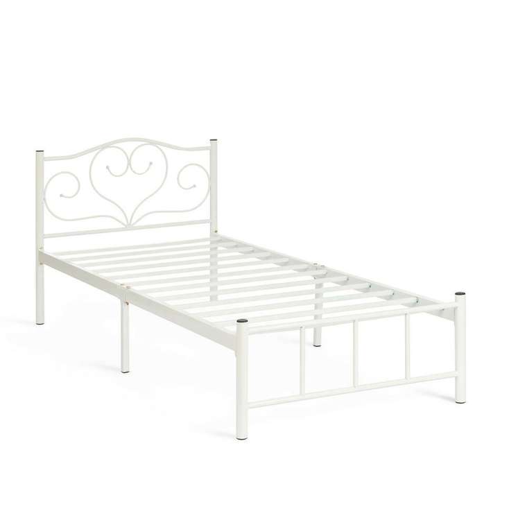 Кровать Malva 90х200 белого цвета