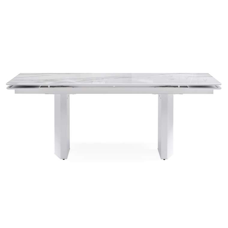 Раскладной обеденный стол Монеронт белого цвета
