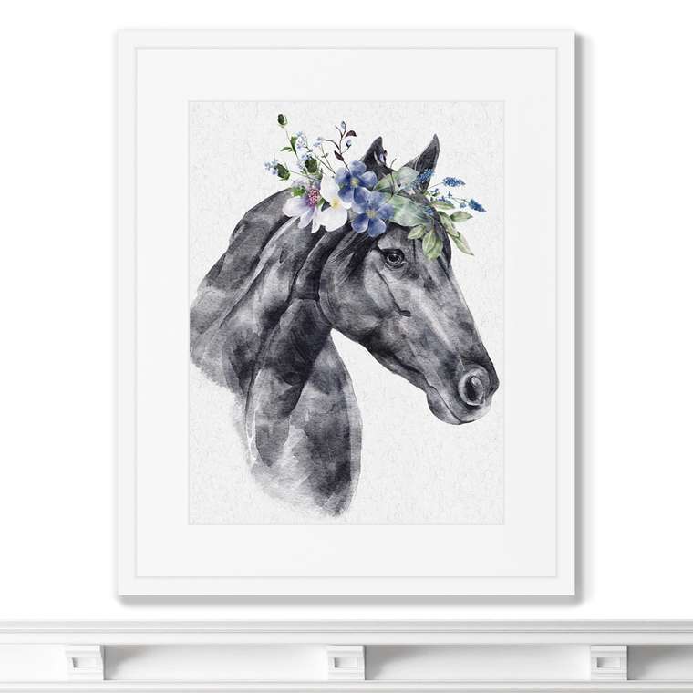 Репродукция картины в раме Graceful horse