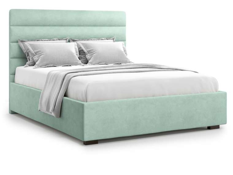 Кровать Karezza 180х200 бирюзового цвета с подъемным механизмом