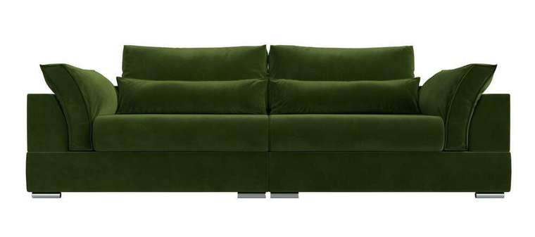 Прямой диван-кровать Пекин зеленого цвета