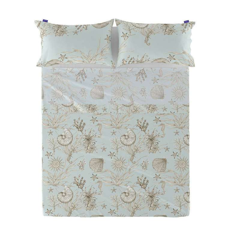 Простынь верхняя Коралловый риф 260x270 из хлопка
