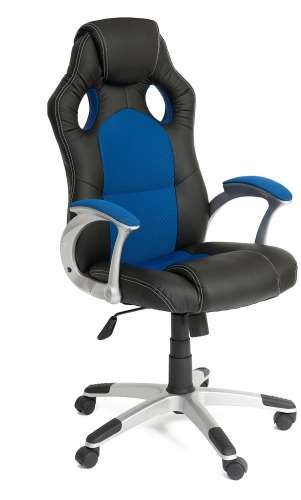 Офисное кресло TetChair Racer, черно-синее