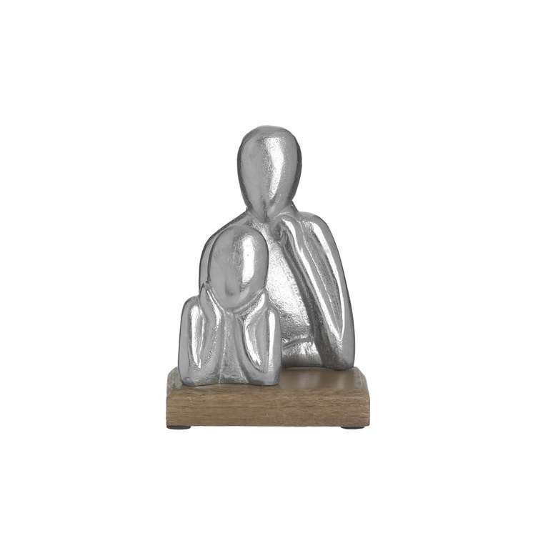 Декор настольный Figure коричнево-серебряного цвета