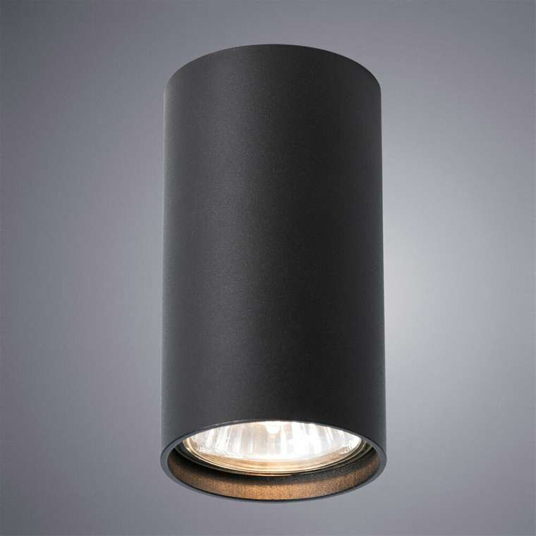 Потолочный светильник из металла черного цвета 