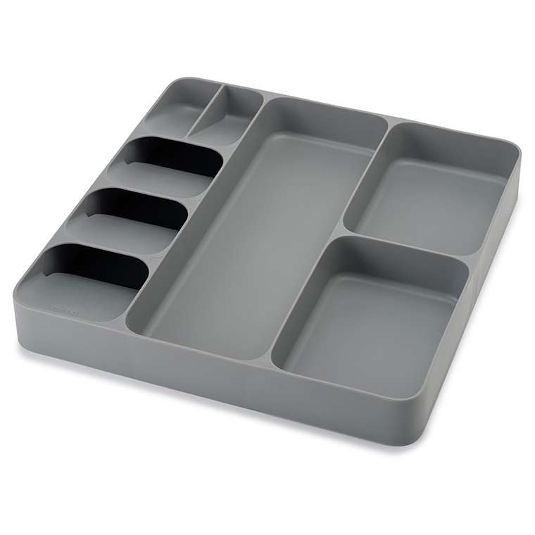 Органайзер для столовых приборов и кухонной утвари DrawerStore серого цвета