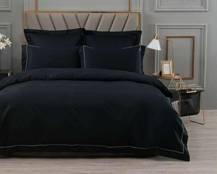 Комплект постельного белья Дайкири 160х220 черного цвета