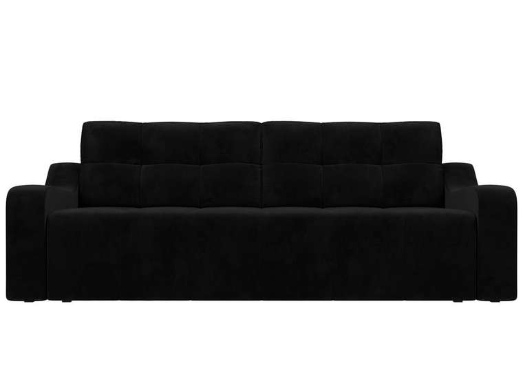 Прямой диван-кровать Итон черного цвета