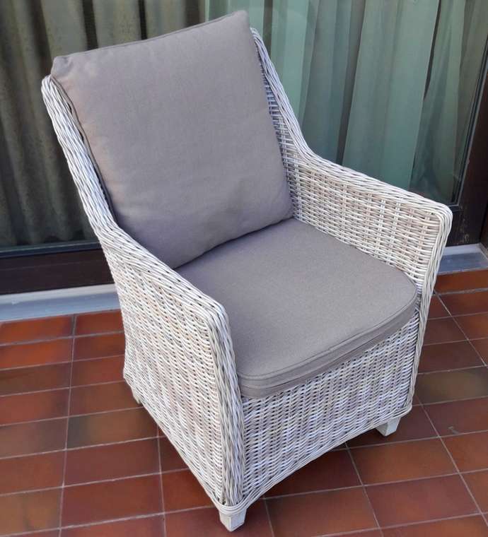 Кресло из искусственного ротанга "ТОСКАНА" в комплекте с подушками