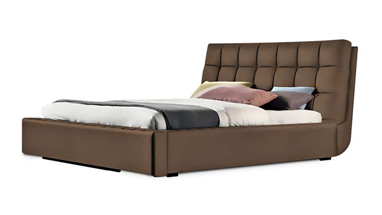 Кровать Отони 140х200 коричневого цвета 