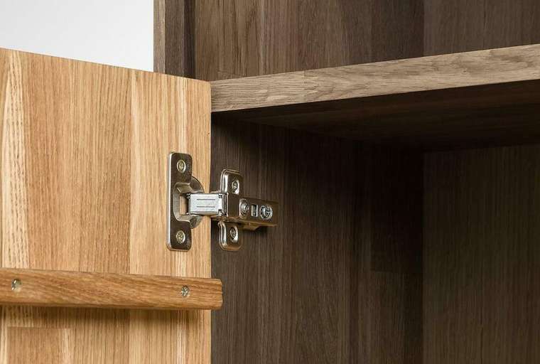 Шкаф навесной Irving Design темно-коричневого цвета (левый)