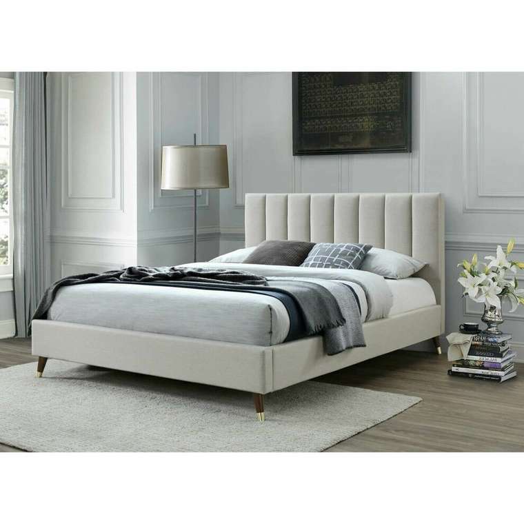 Кровать Howland Queen 200х200 бежевого цвета