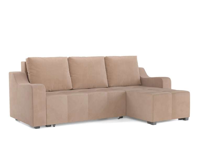 Угловой диван-кровать Берн бежевого цвета