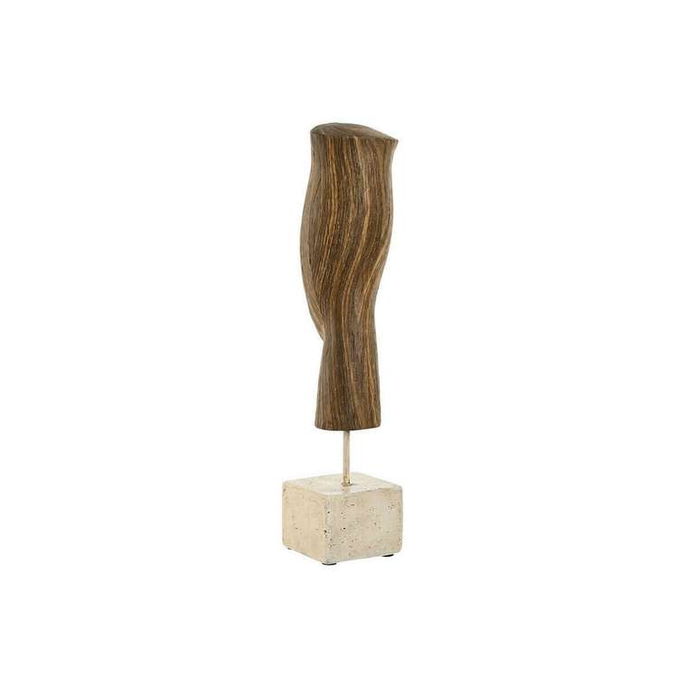 Декоративная фигура Белый Коричневый Лицо 8,5 x 8,5 x 37,5 cm