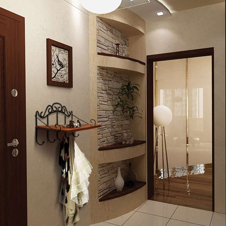 Полка Sheffilton Грация 669 коричневого цвета