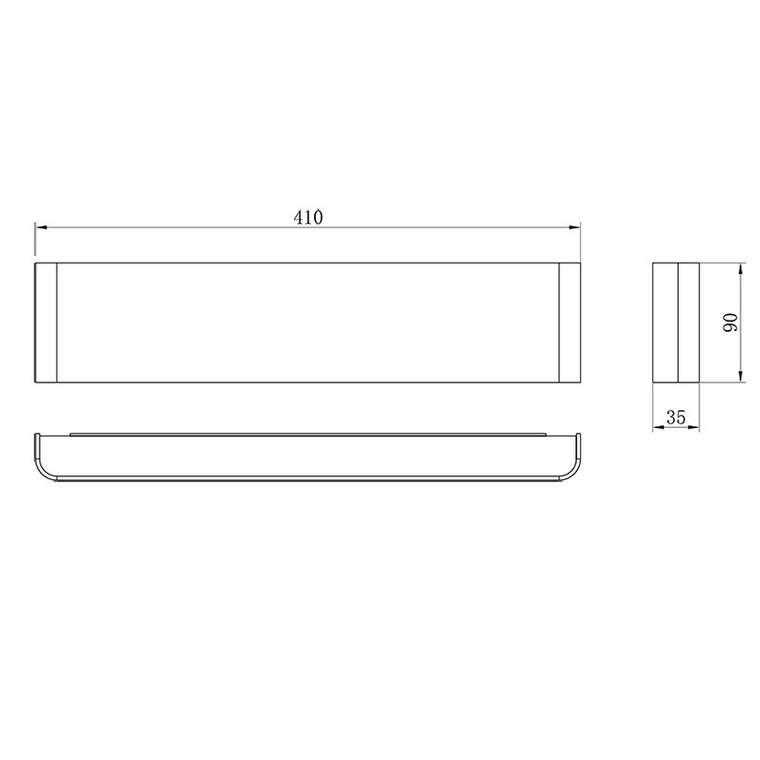 Настенный светильник Egeo 8907 (алюминий, цвет черный)
