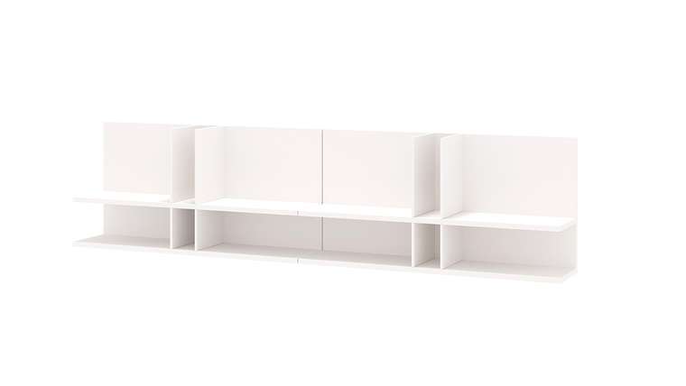 Стеллаж-полка Тетрис белого цвета