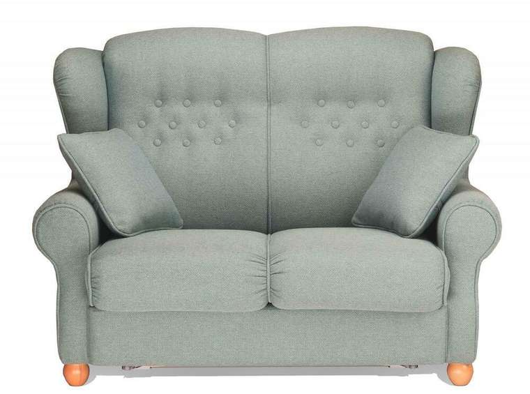 Прямой диван-кровать Ланкастер Комфорт светло-зеленого цвета