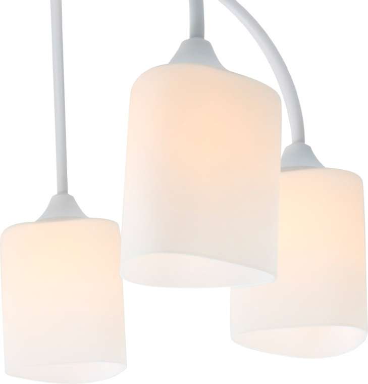 Потолочная люстра Escada Ipomea 2102/5P 5x60Вт E27, металл/стекло, белый, матовый плафон