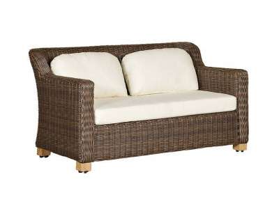 диван двухместный   "Либрари" коричневый