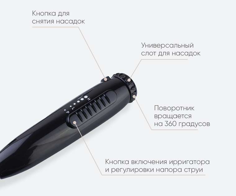 Смеситель с ирригатором для раковины Оптимал 10188B черного цвета