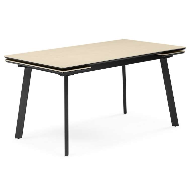 Обеденный стол Норман 120х80 бежевого цвета