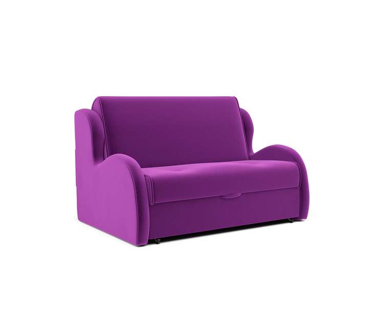 Прямой диван-кровать Атлант L фиолетового цвета