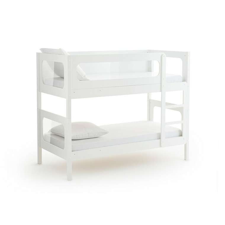 Двухярусная кровать Pilha 90x190 белого цвета