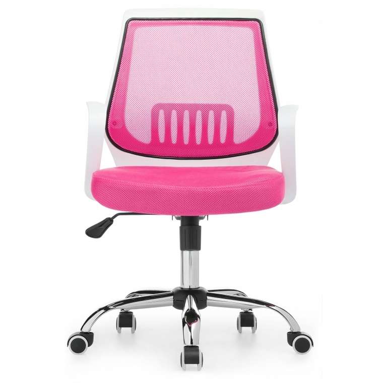Компьютерное кресло Ergoplus бело-розового цвета