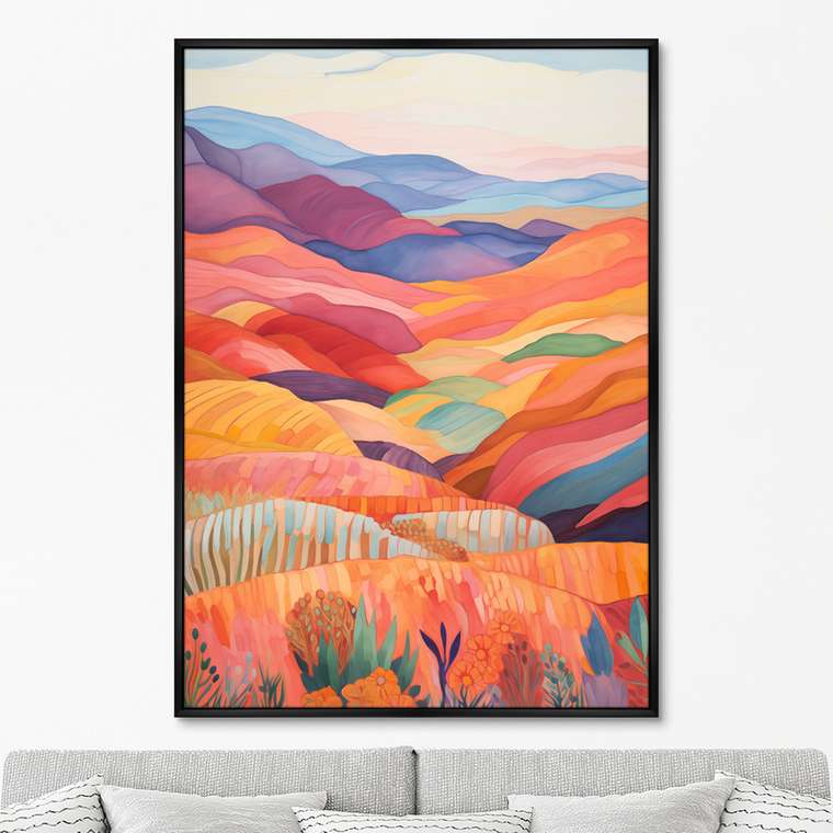 Репродукция картины Landscape collection, Patchwork carpet, No 2, 2024г.