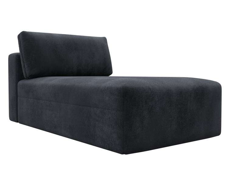 Модульное канапе Лига-060 в обивке из велюра темно-серого цвета