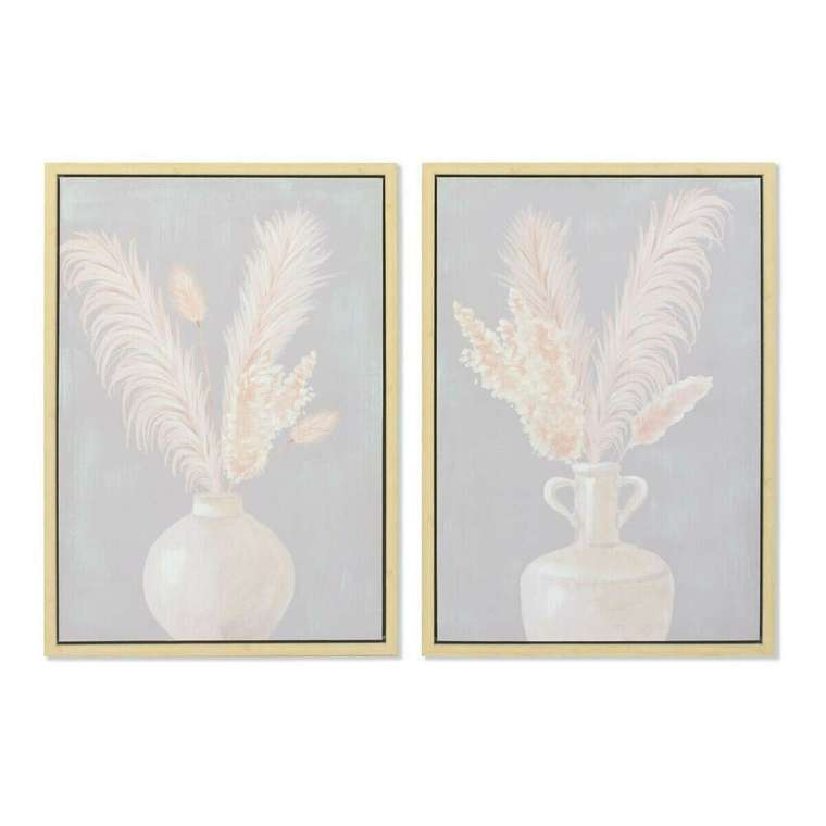 Картина Кувшин 50 x 4 x 70 cm Shabby Chic (2 штук)