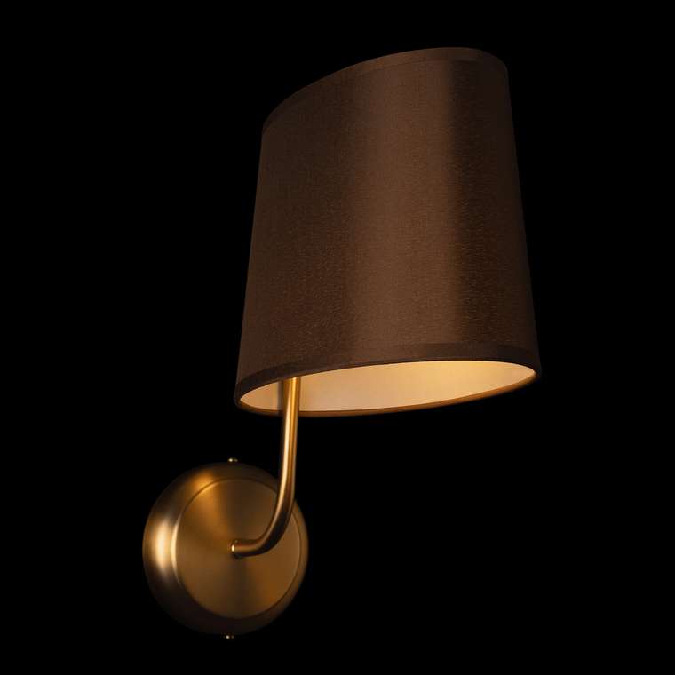 Бра Hilton 10527W Brass (ткань, цвет коричневый)