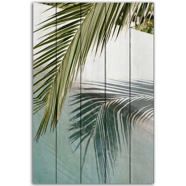 Картина на дереве Лист пальмы 40х60 см