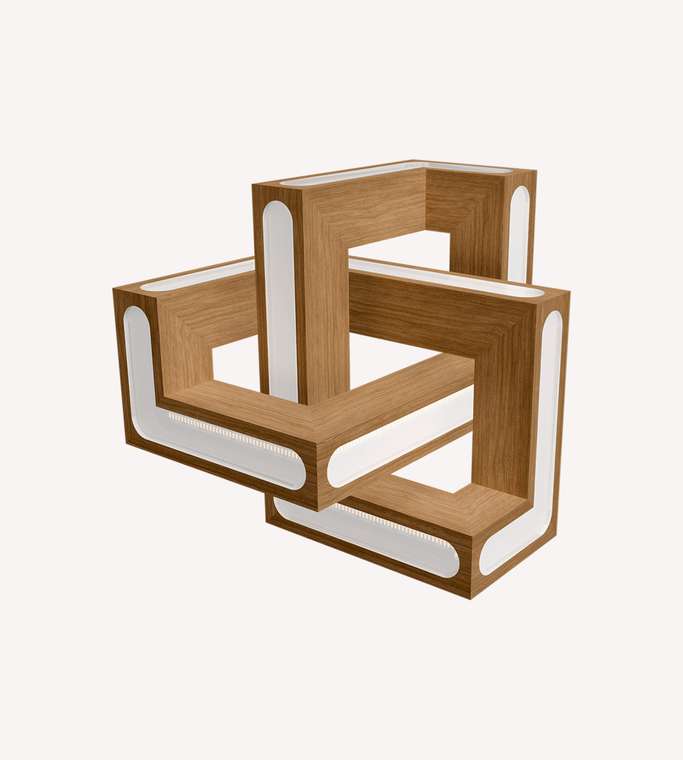 Настольные лампы Локки коричневого цвета